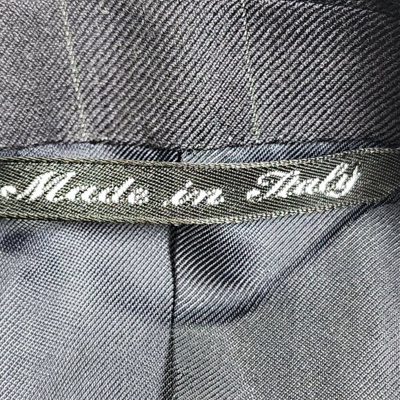 Canali Proposta Charcoal Pinstripe Double-Breasted Wool Blazer Size 48 - Picture 7 of 12